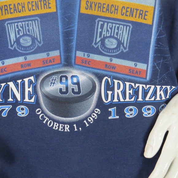 Wayne Gretzky Retirement Shirt - Ticket Graphics - Men's Large - By Pro Player - Picture 3 of 8